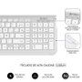 Subblim Combo Dual Prestige Extendido Plata/Blanco SUBKBC-DCEP10